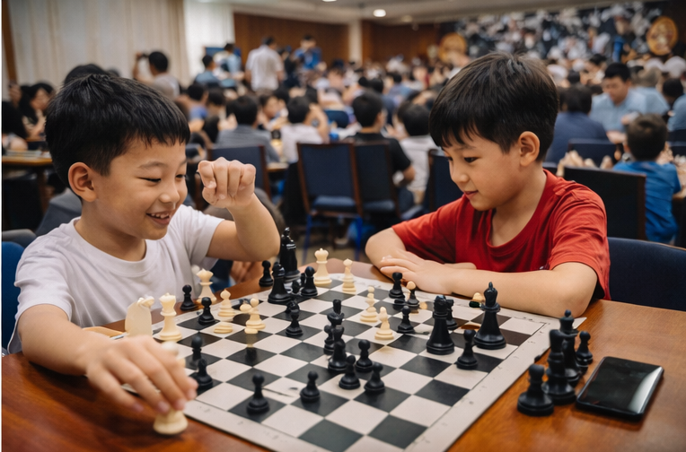 Kỳ thủ nhí tập trung